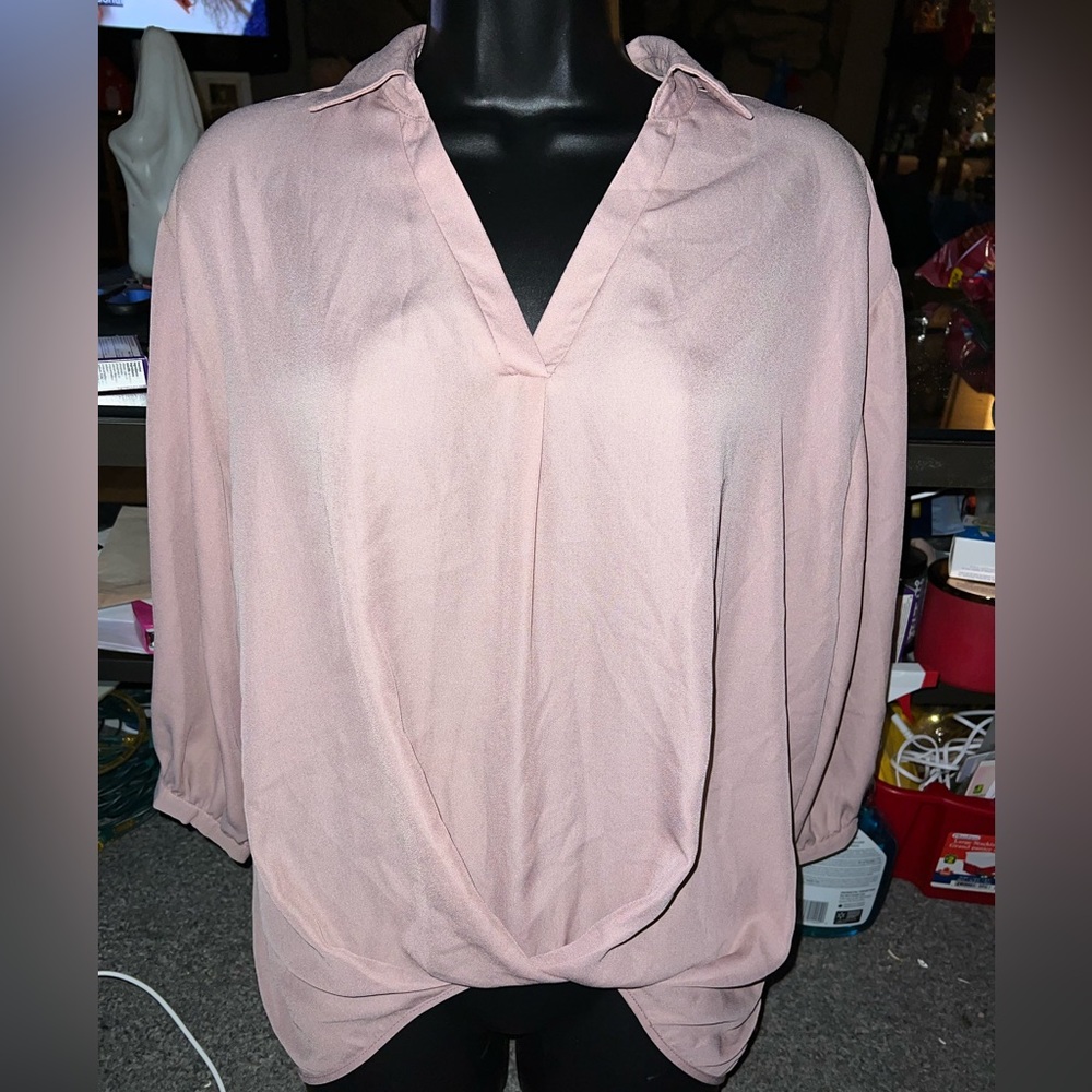 Suzy Shier Knotted Blouse
